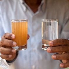 dirty water into clean water