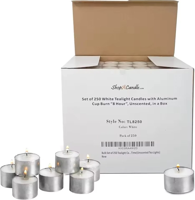 emergency candles, votive candles, candle holders, bulk candles, tea candles