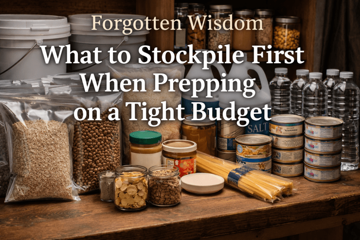 What to Stockpile First When Prepping on a Tight Budget